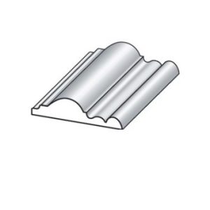 BAGUETTE 14x56x2400mm bois dur blanc