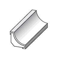 corniche MDF 22x22mm blanc 260cm