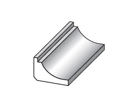 corniche MDF 22x32mm blanc 260cm