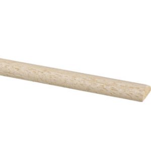 DEMI-ROND 04x12x2400mm bois dur blanc