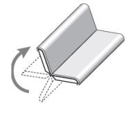 MOULURE ANGLE 21x21x2600mm MDF PLIABLE blanc