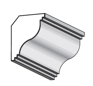 MOUL. PLAFOND 28x36mm PIN PEFC 270