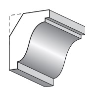 MOUL. PLAFOND 34x44mm PIN PEFC 270
