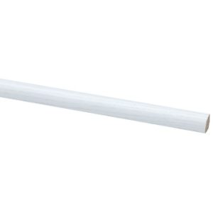 QUART DE ROND 13x13x2600mm MDF revêtu structure bois blanc