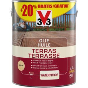 HUILE TERRASSE v33 - 2.5L + 20% GRATUIT - INCOLORE